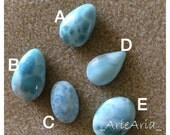 Lot of 5 Larimar cabochons