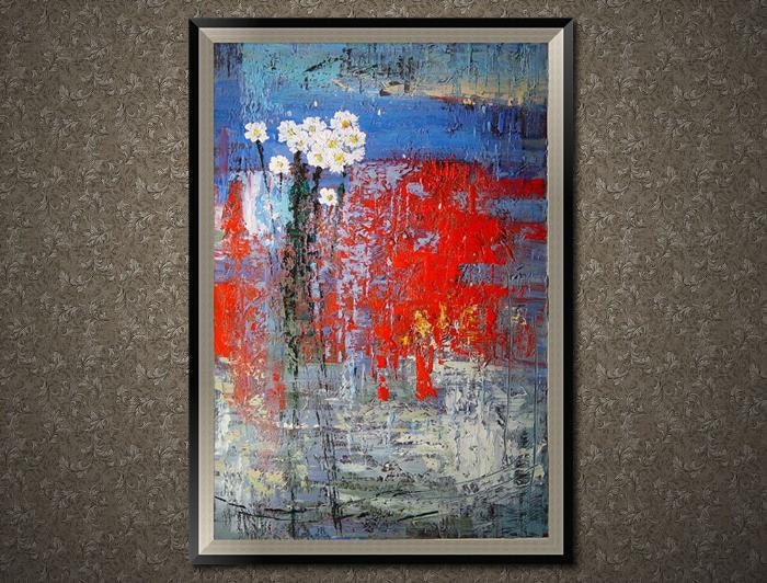 Original oil painting Abstract oil painting on by BlueSeaArts