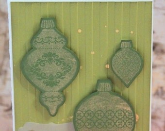 Christmas Ornaments Greeting Card