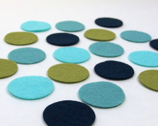 Felt Circles 1.25 inches 20 pieces Die Cut Felt Shapes