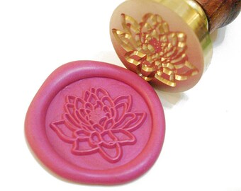 PEONY DAHLIA FLOWER Wax Seal Stamp or Wax Stick Box Set