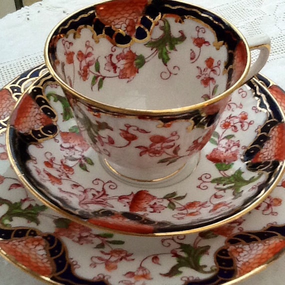 Royal Stafford bone china Imari pattern tea set by Mercysemporium