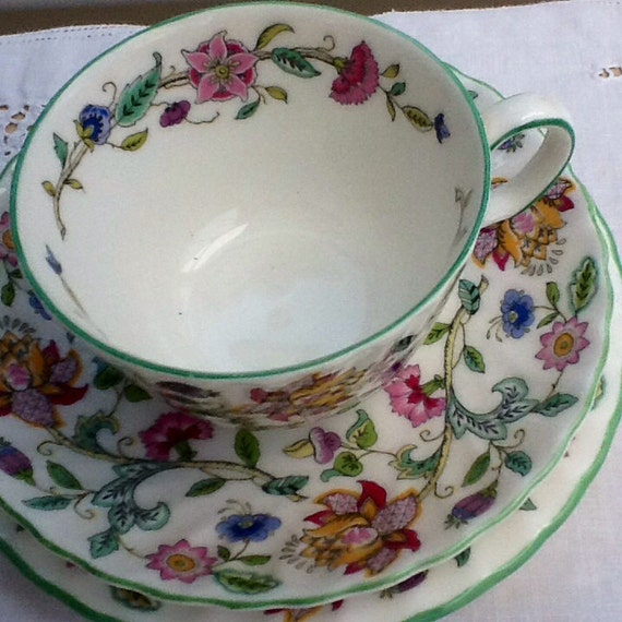 Vintage Mintons Haddon Hall bone china tea set by Mercysemporium