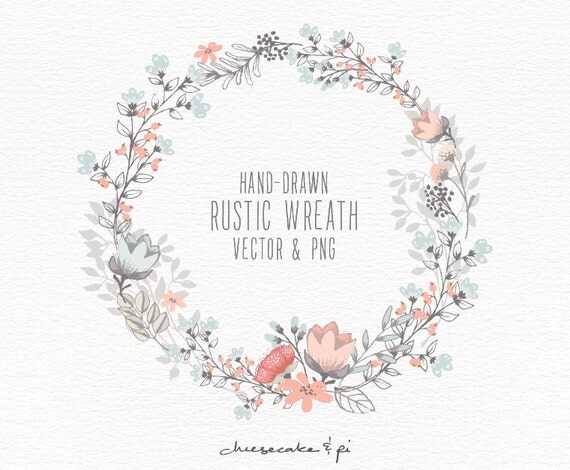 Floral Wreath Hand Drawn Clipart Wedding Invitation Clip Art Commercial Use PNG And Vector Flowers CM0062w2 From LisaGlanzGraphics Floral Wreath Hand Drawn Clipart Wedding Invitation Clip Art Commercial Use PNG And Vector Flowers CM0062w2 From LisaGlanzGraphics