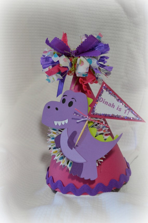  Dinosaur Birthday Party Hat by PoshBoxParties on Etsy