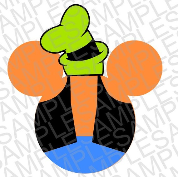 Disney Inspired Goofy Mouse Ears SVG DXF and by MissAddisonsCloset