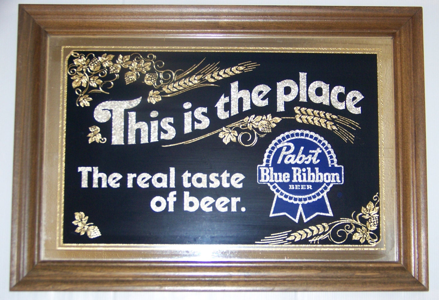 Pabst Blue Ribbon PBR Beer Mirror This Is The Place Mirror.