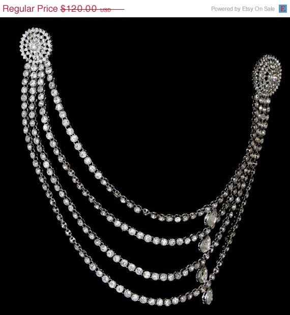10% OFF Handmade Kundan stones Abaya necklace pin burka by Glimour