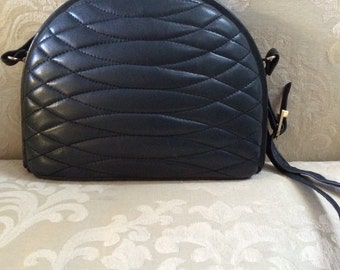 Vintage Giorgio Beverly Hills Shoulder Bag, Navy Blue Shoulder Bag ...