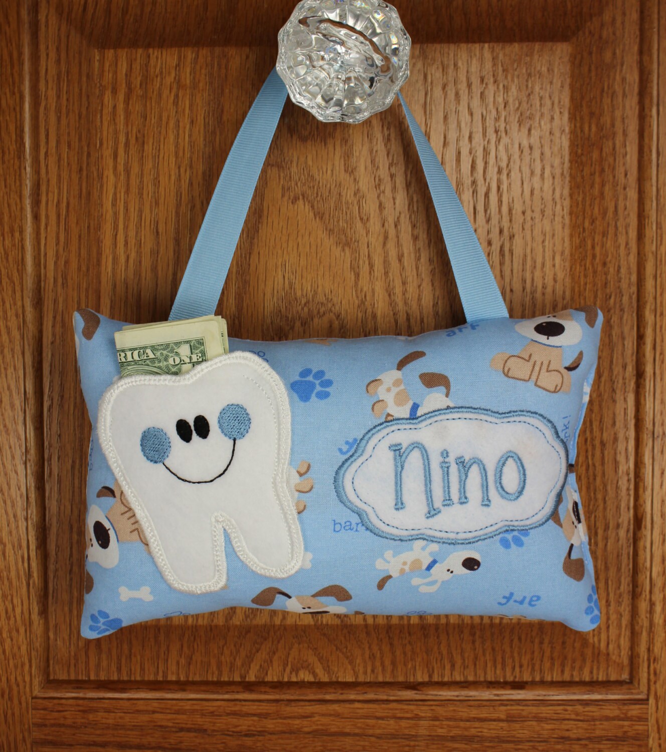 dog tooth fairy pillow