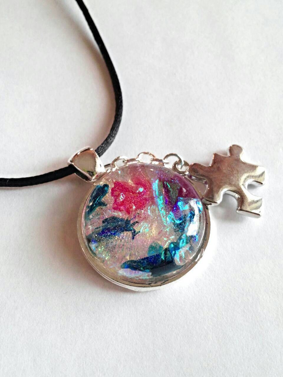 Autism necklace autism awareness jewelry Autism by GenevasSky