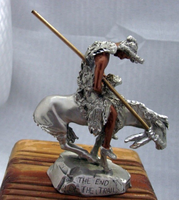 Famous Western Sculpture The End Of The Trail by oldwestantiques