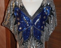 Popular items for sequin butterfly top on Etsy