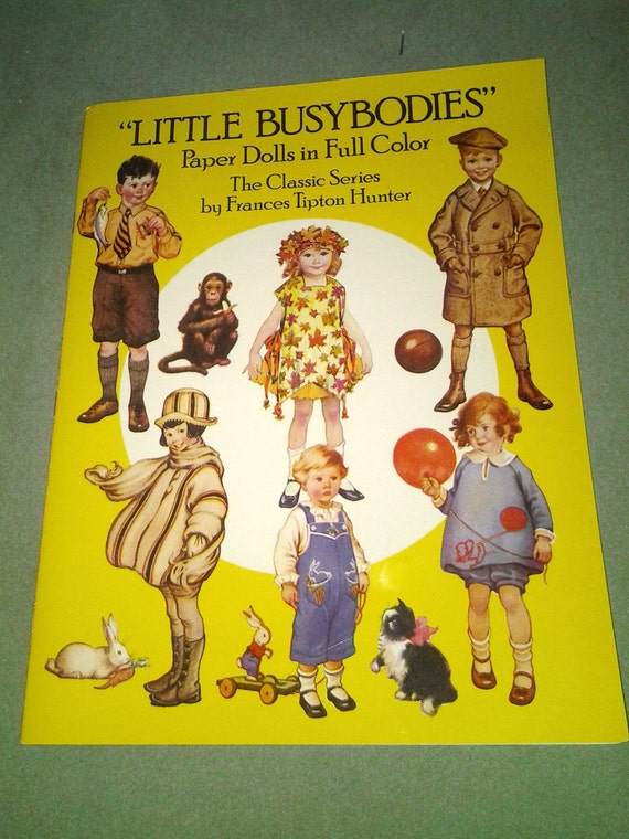Vintage 1988 Little Busybodies Paper Dolls In Full