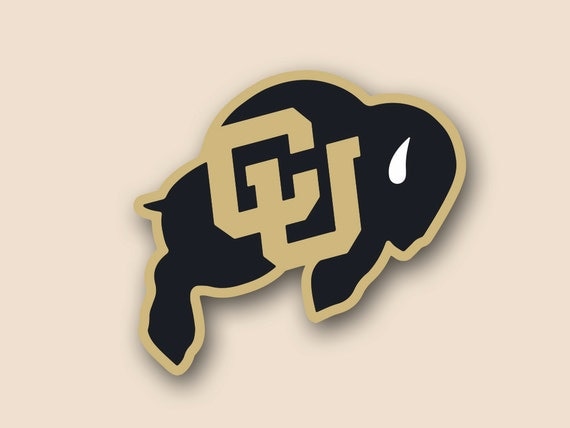 Colorado Buffaloes Vinyl CORNHOLE DECAL Logo by CornholeDecals