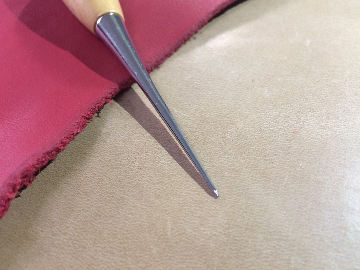 Wood awl needle leather toolFelting needleBradawlWooden