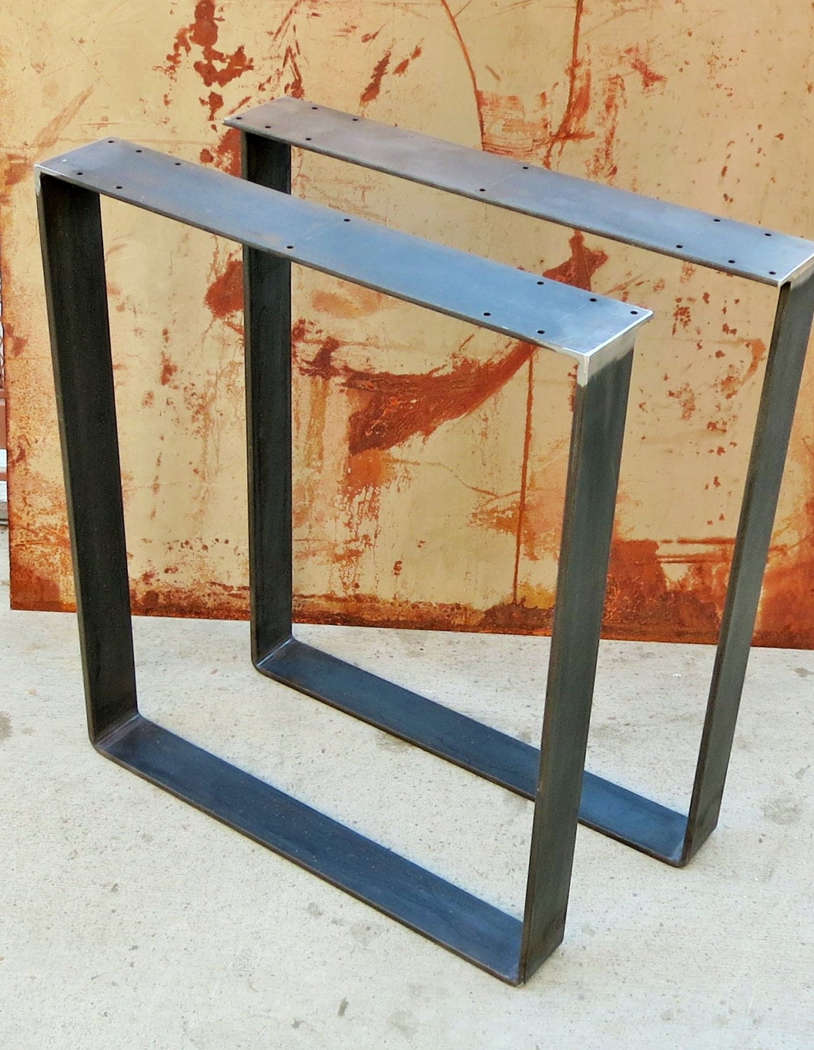 Metal Table Legs Flat bar Squared