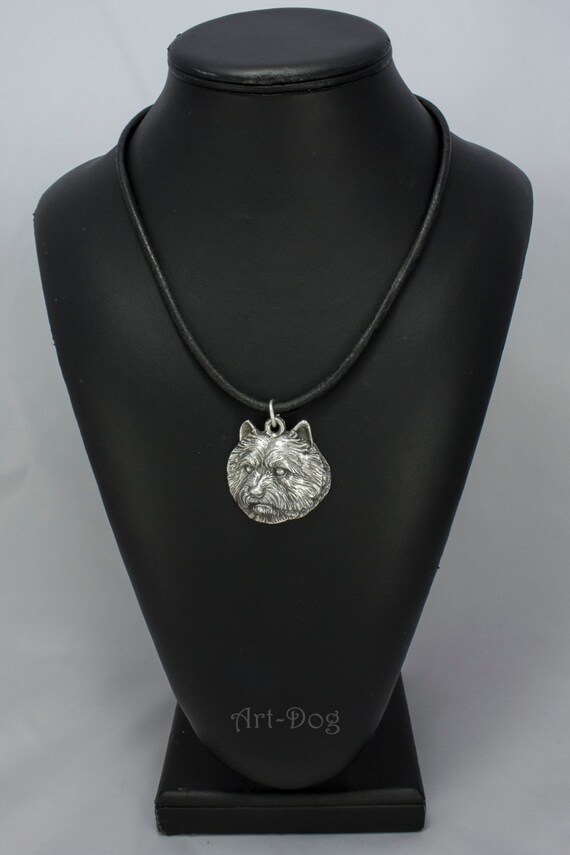 Norwich Terrier silver hallmark 925 dog silver necklace
