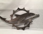 Miami dolphins metal wall art