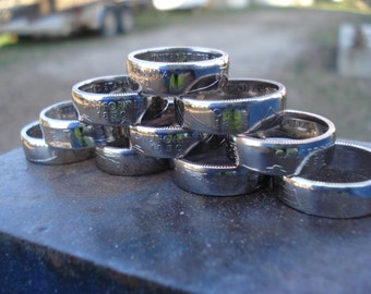 State Quarter Coin Rings, Pick Your State