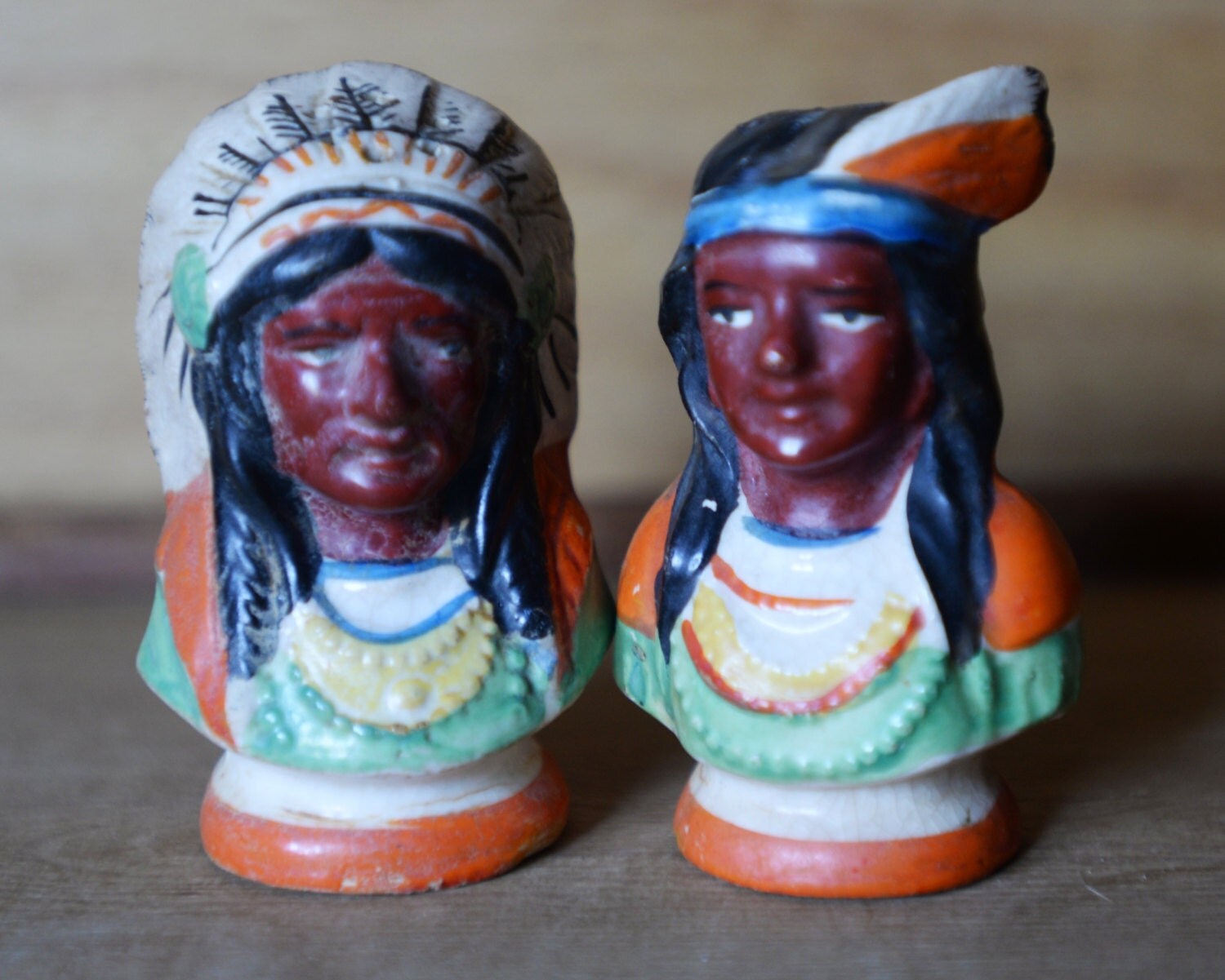 Vintage Indian Salt and Pepper Shakers