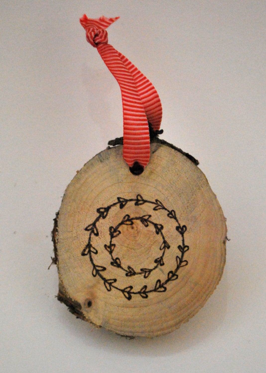 Wooden Christmas Ornament - Wreath Design