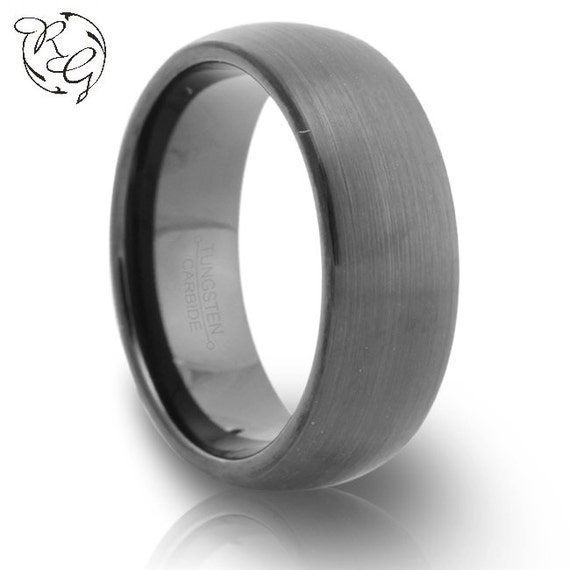 gunmetal wedding rings