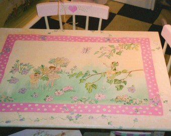 custom princess table set hand painted by babydreamdecor on Etsy