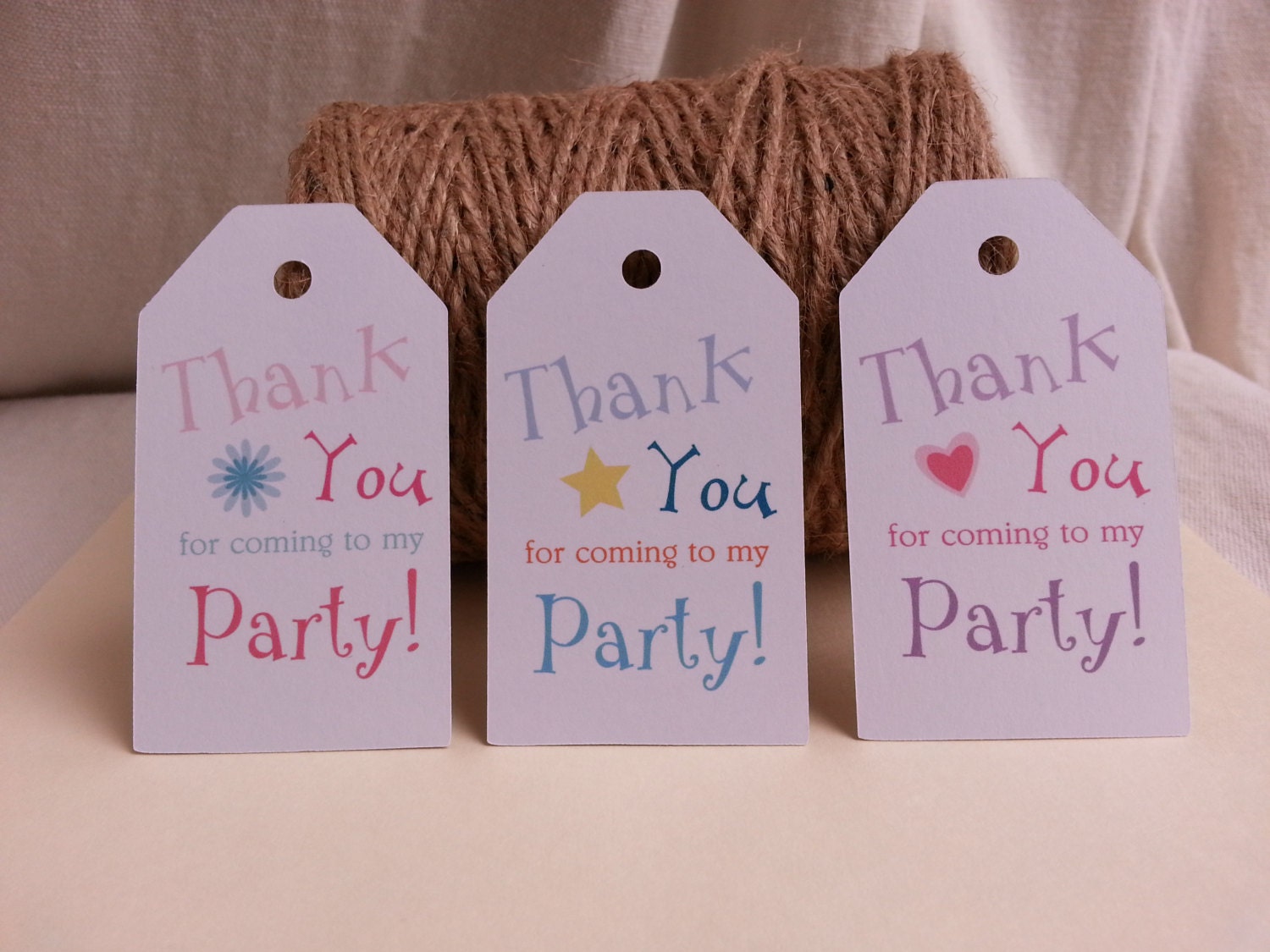 25 thank you for coming to my party tags by