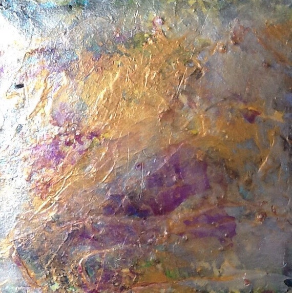 Items similar to Opal ocean Iridescent painting opal painting