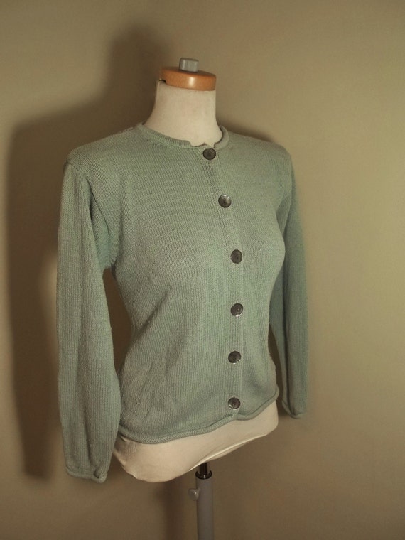 Vintage LL BEAN Silk & Cotton Knit Cardigan by PlainfieldCreek