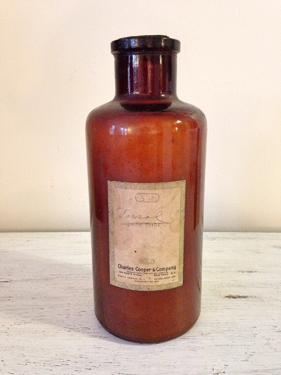 Antique Apothecary Bottle / Antique by handpickedtreasures8