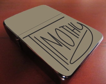 1941 Style Handwritten Zippo Vintage Look Groomsman Bridesmaid Personalized Lighter Husband Boyfriend Dad