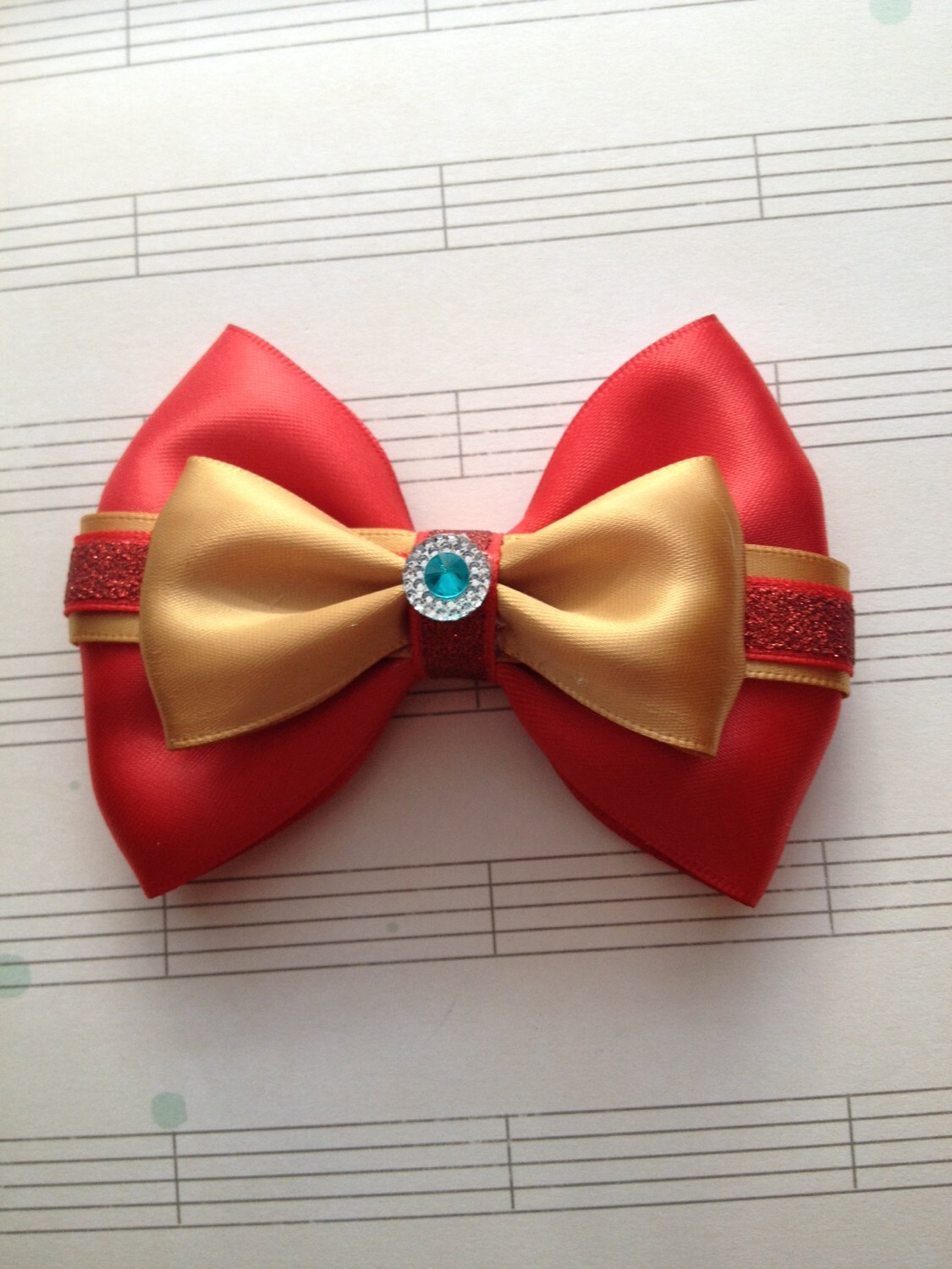 The Ironman Inspired Bow by FangirlCreation on Etsy