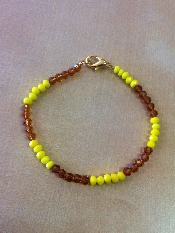 Oshun/Ochun Inspired Bracelet Orisha Pulsera Inspirada en