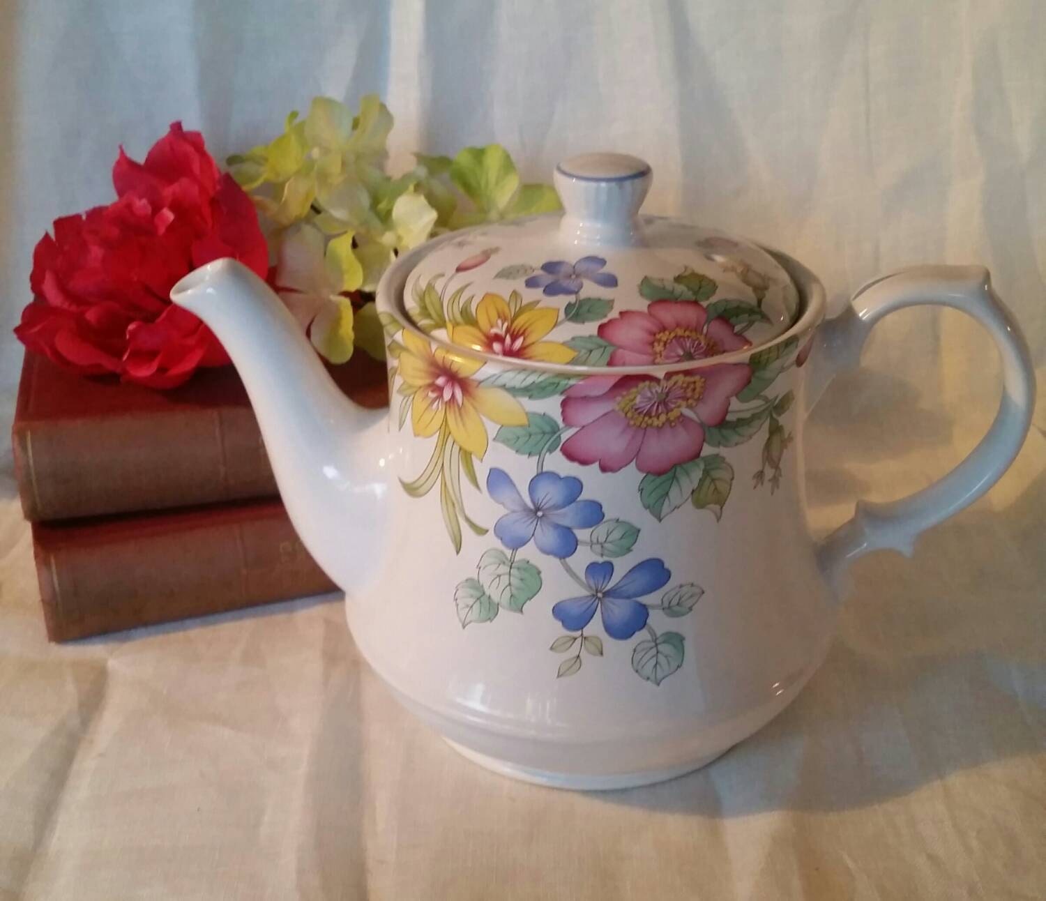 1950s Sadler Prelude Floral Teapot Haute Juice