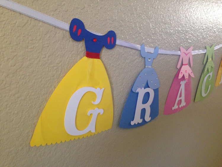 Disney Princess Princess Banner Disney by CuddleBuggParties