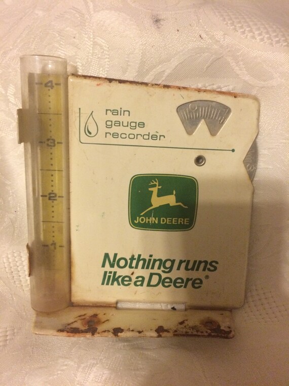 Original John Deere Rain Gauge Recorder