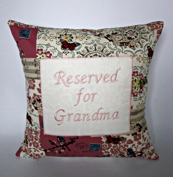 Reserved for Grandma Cushion by SSNappyCakes on Etsy