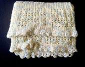 Vintage Hand-Crocheted Baby Blanket