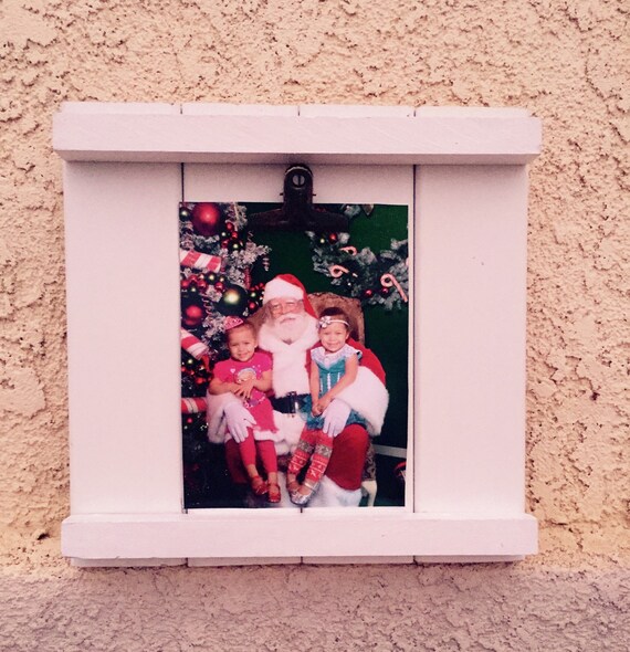 Wooden picture frame holder with clip by IBeKrafty on Etsy
