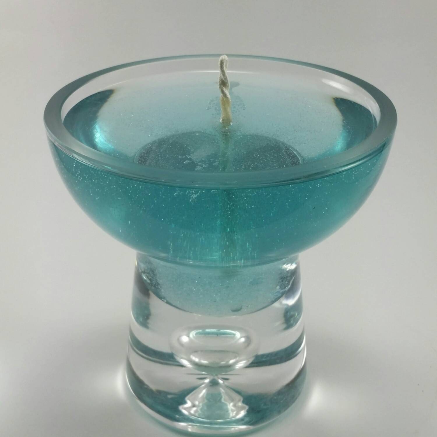 Blue Gel Wax Votive Candle