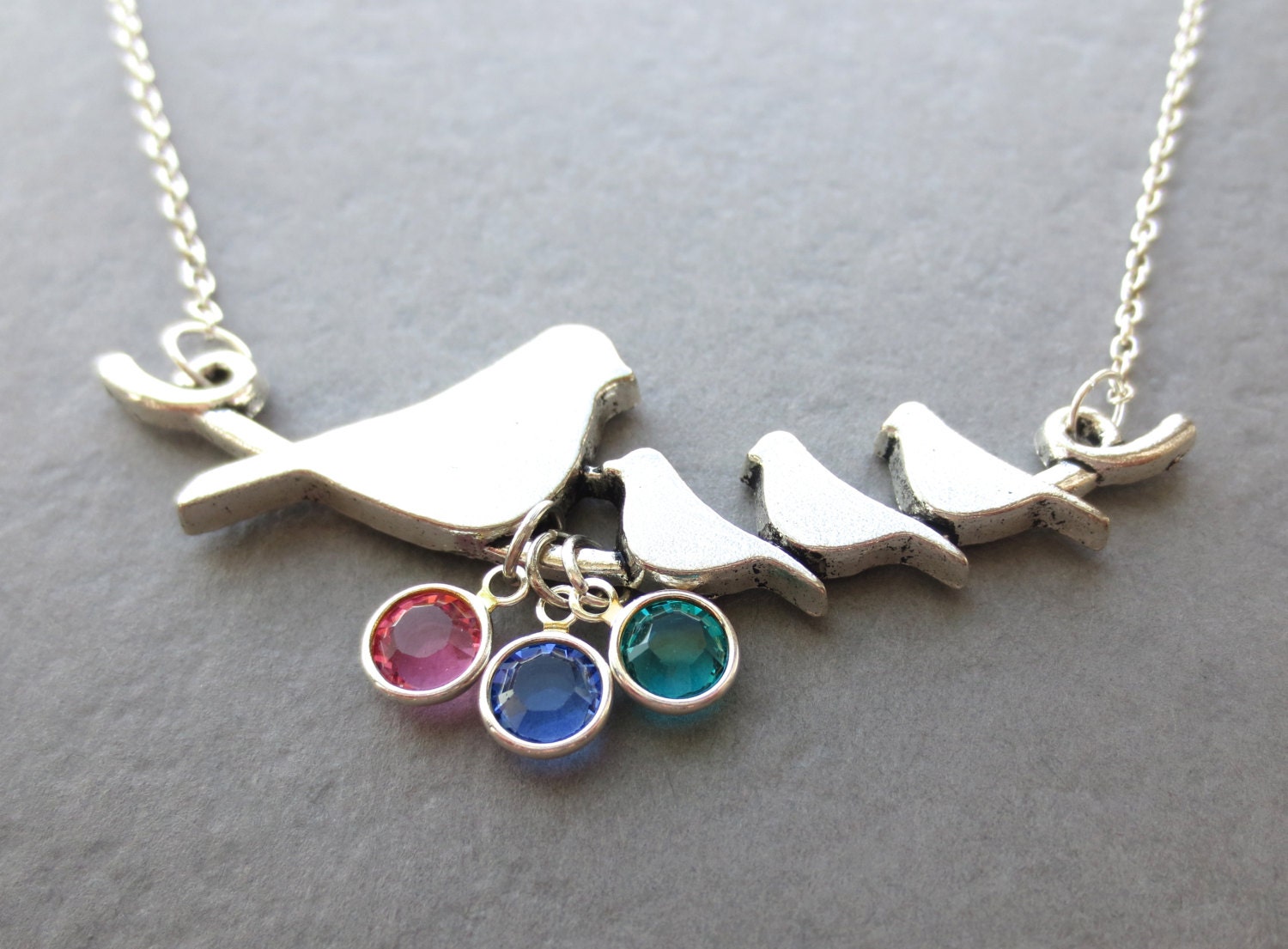 Three little birds necklace Clearance