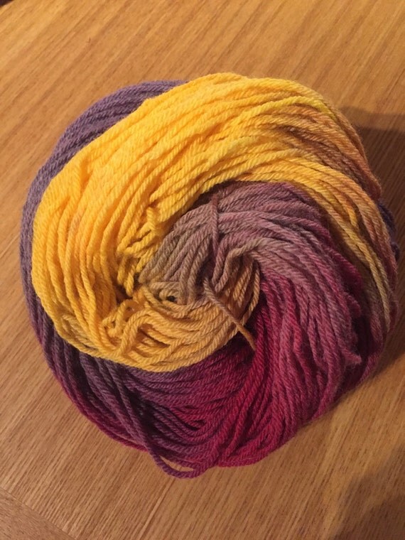 Hand Dyed Yarn Muted Volcanic by TheMotherOfPurl on Etsy