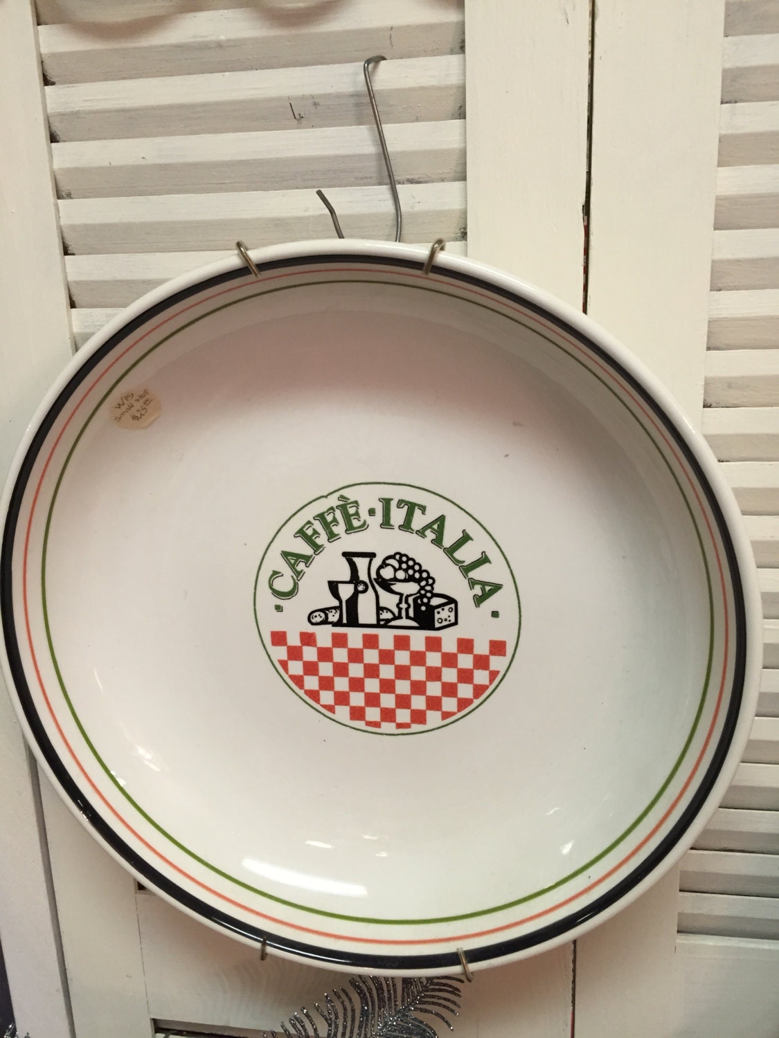 Large pasta bowl Caffe Italia Italian ceramics Ceramic pasta