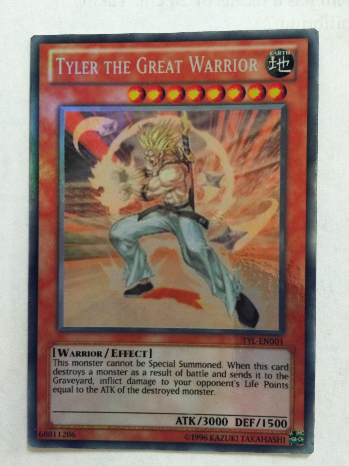 Yugioh SPECIAL Card Lot of 1 Tyler the Great Warrior Super