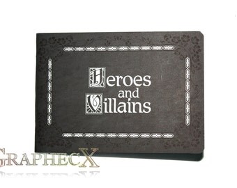 Once Upon a Time Heroes and Villains inspired personalized journal notebook