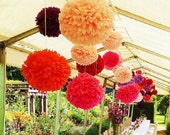 Tissue Paper Pompom 6" for Wedding, Birthday Party and Baby shower