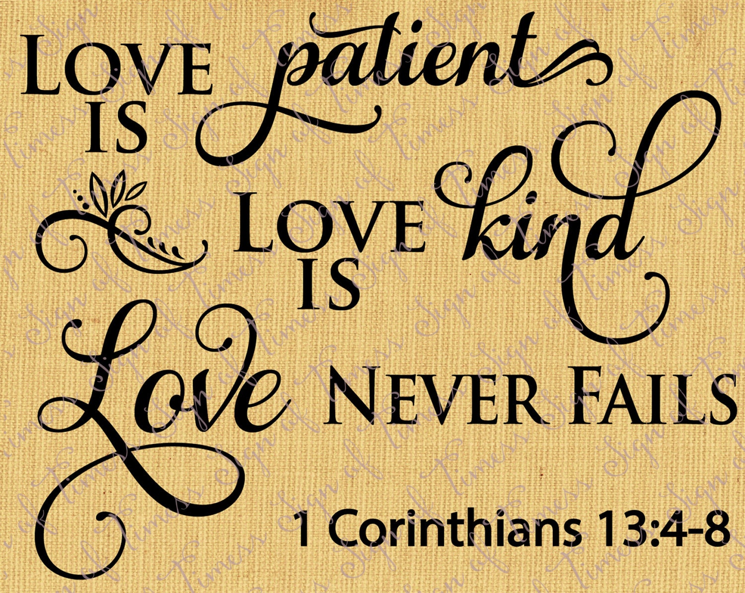 Love is Patient Love is Kind Corinthians 13:4-8 Valentine