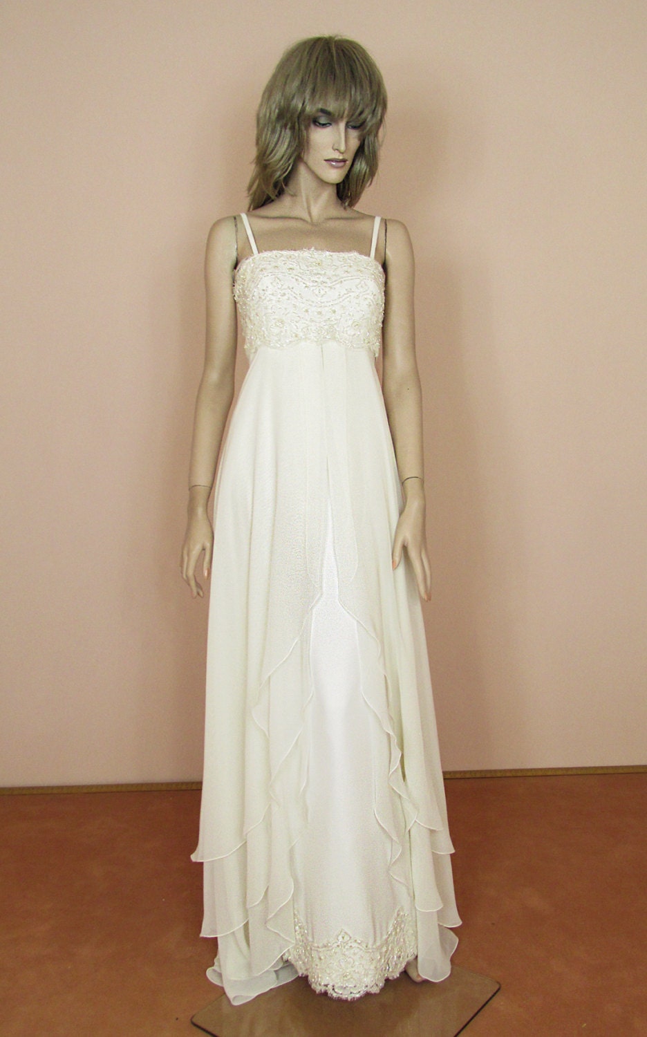 90's Vintage Wedding Dress Vintage Empire style